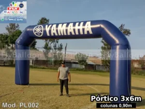 portal inflável promocional yamaha